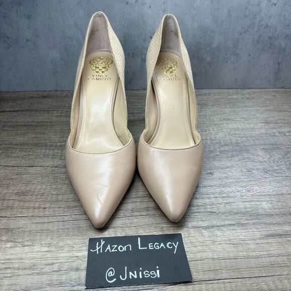 Vince Camuto~Women’s~”Airmosah”~ Beige Heels Stiletto Pump~Size 10 - Picture 3 of 10
